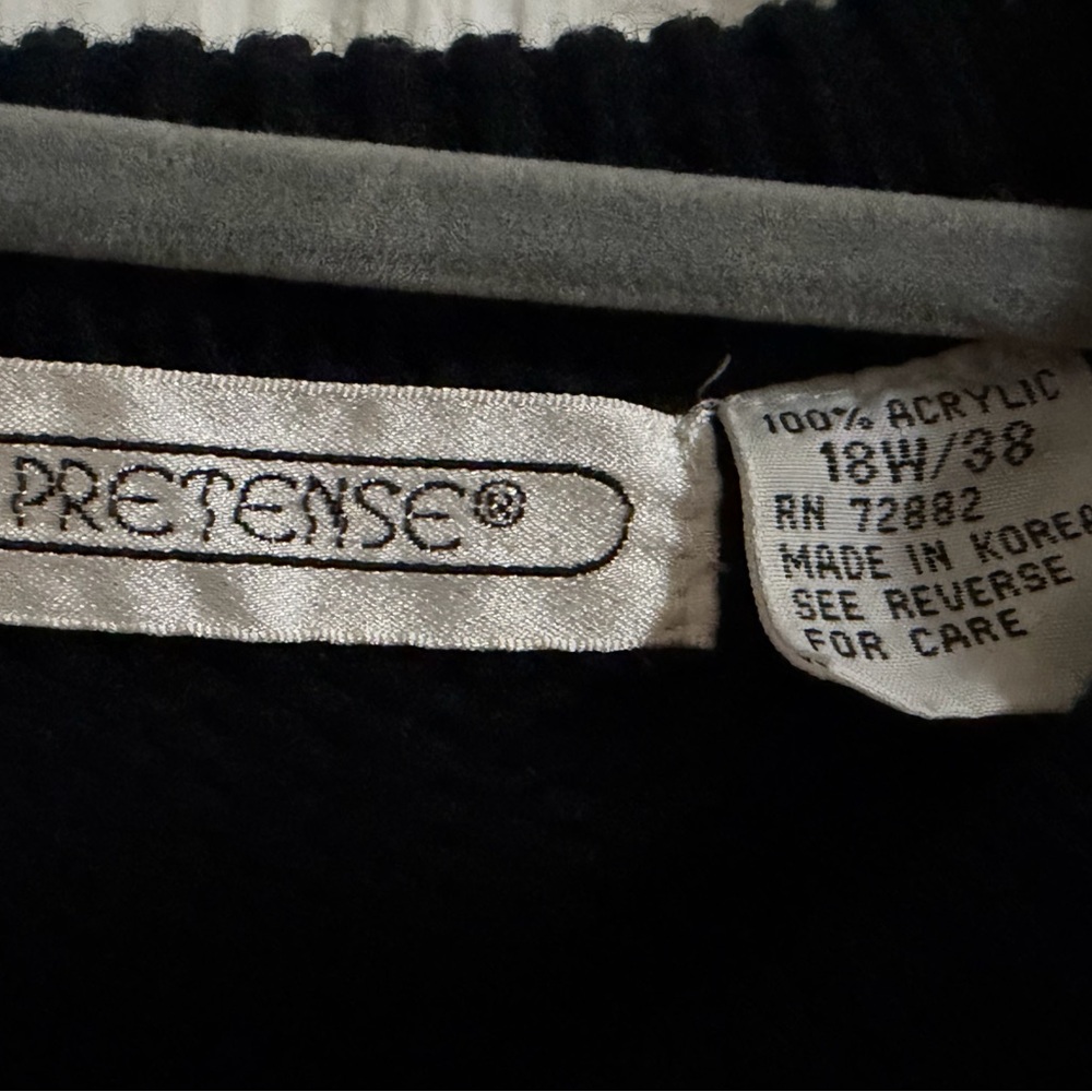 Pretense Black Acrylic Sweater - Picture 2 of 10